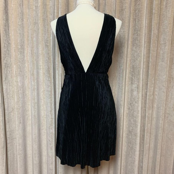 Free People Black Mini Dress Sz 4 - Picture 5 of 7